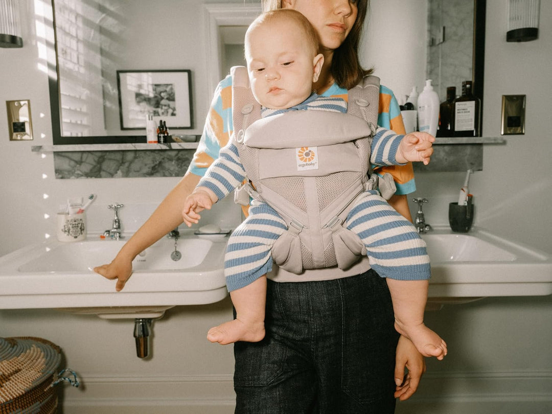 Ergobaby Babytrage, Omni 360 Cool Air Mesh mit 4 Positionen für Neugeborene bis Kleinkinder (0-4 Jah
