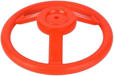 Dilwe Swingset Lenkrad, Kunststoff Outdoor Kids Lenkrad Befestigung Spielplatz Schaukel Set rot, rot