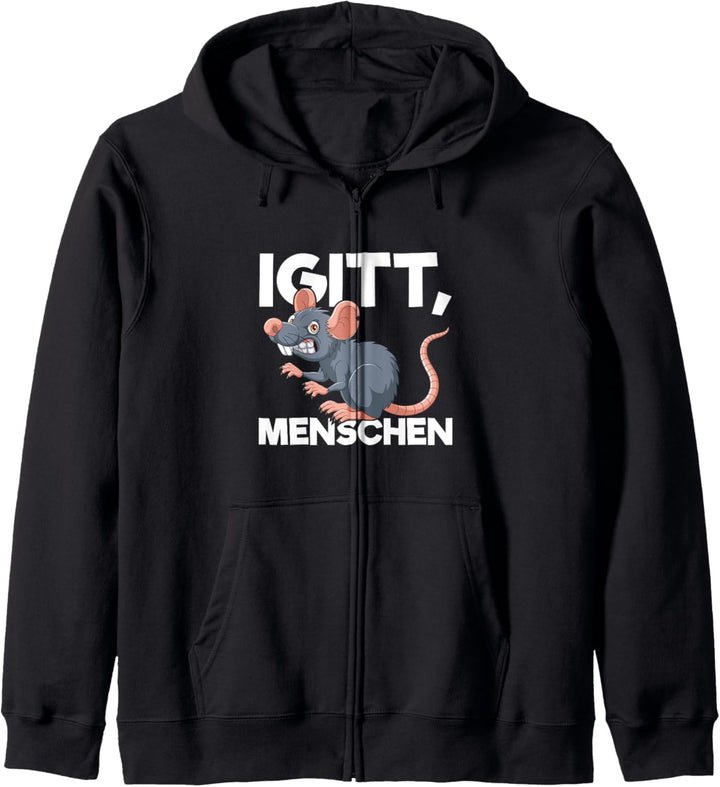 Igitt Menschen Ratte Lustiges Spruch Statement Kapuzenjacke