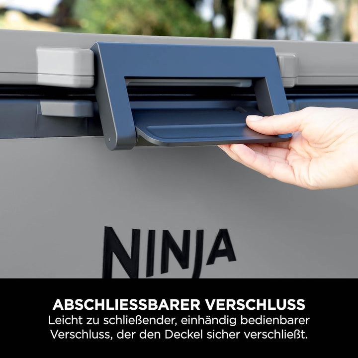 Ninja FrostVault Kühlbox mit Rollen und Isolierung, integrierter Dry Zone Schublade mit Kühlschrankt