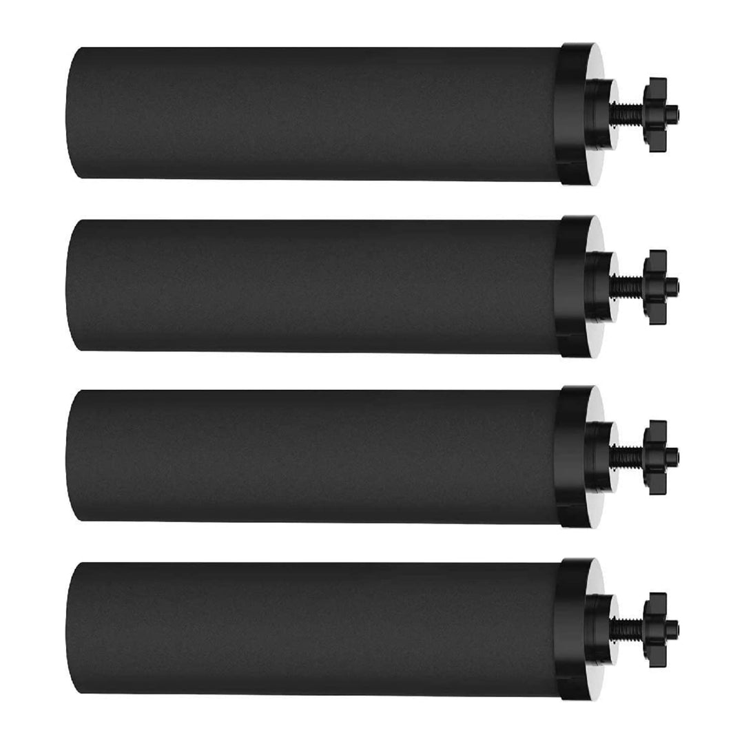 HUINING 4 Stück schwarze Wasserfilter für Wasseraufbereitungseinheit, Wasserfilter, Ersatz für Haush