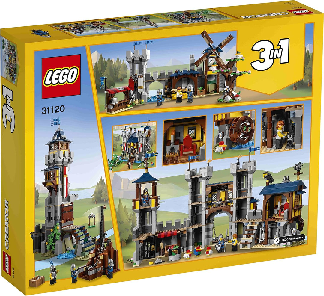 Lego Creator 2er Set: 31132 Wikingerschiff mit Midgardschlange & 31120 Mittelalterliche Burg
