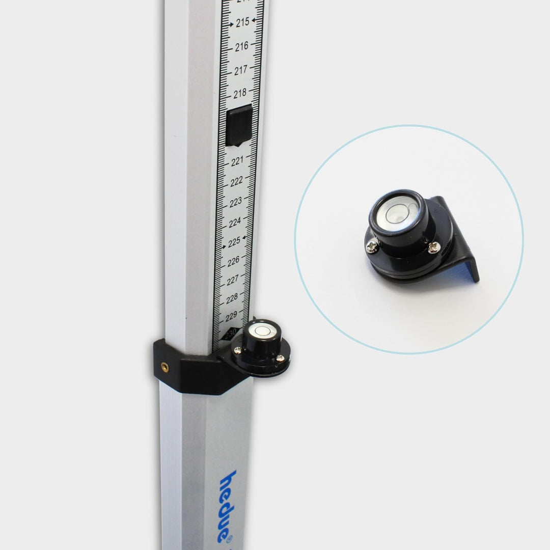 hedue® Nivellierlatte 4 m - Messlatte für Nivellierarbeiten auf Baustellen und zum Messen lichter Ma