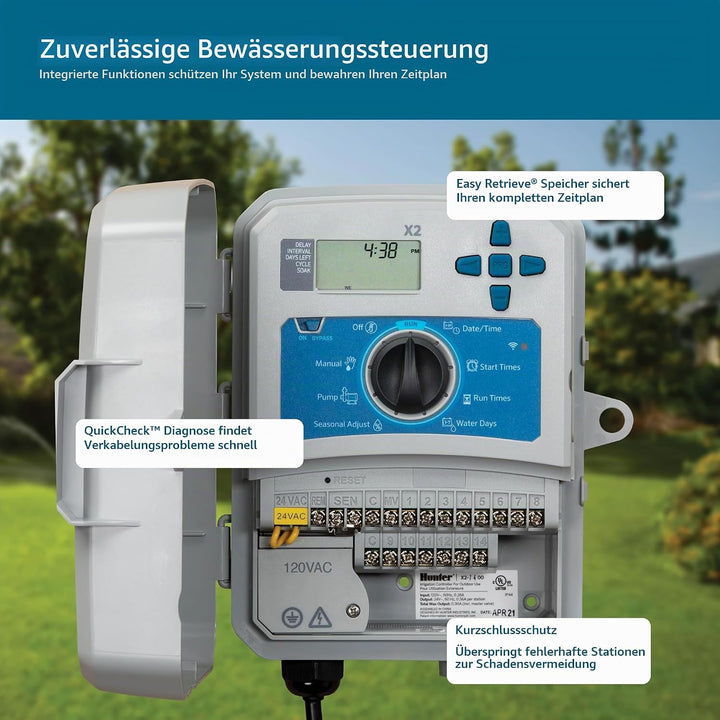 Hunter Industries Hydrawise X2 14-Station Outdoor-Bewässerungsregler (X2-1400) 14 Stationen, 14 Stat