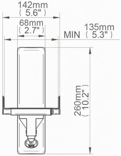 B-Tech - BT77 - Ultragrip ProTM Wandhalterung für Lautsprecher, neig- und schwenkbar, Weiss (Paar) S