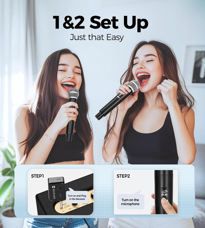 MAILANGSHI Karaoke Mikrofon, Mikrofon mit Eins-zu-Eins-Chip-Verbindungstechnologie, Stabile Übertrag