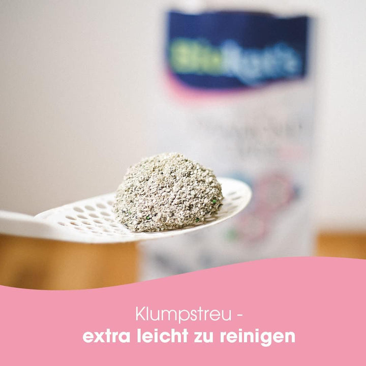 Biokat's Diamond Care Fresh Katzenstreu mit Babypuder-Duft - Feine Klumpstreu aus Bentonit mit Aktiv