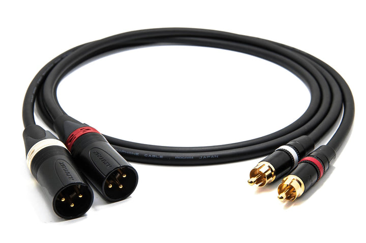 enoaudio Mogami 2534 Quad Stereo Paar (L,R) Audio Kabel | Neutrik Gold Cinch RCA - XLR male | HiFi,