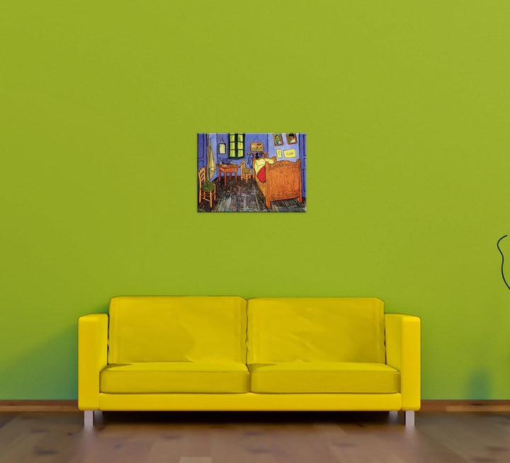 Bilderdepot24 Bild auf Leinwand | Vincent van Gogh Vincents Schlafzimmer in Arles in 70x50 cm als Wa