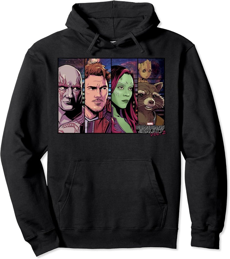 Marvel Guardians Of The Galaxy Vol. 2 Group Panels Pullover Hoodie