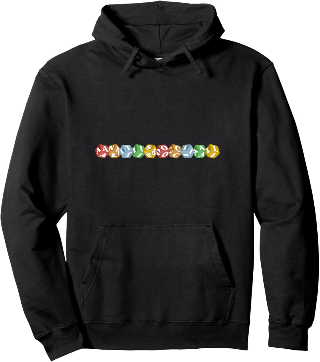 Kidcore Aesthetic Antisocial Würfel Pullover Hoodie