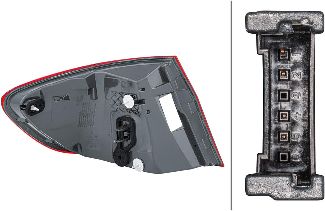 HELLA 2SD 010 234-101 Heckleuchte - LED - äusserer Teil - rechts - für u.a. BMW 5 (F10), Rechts