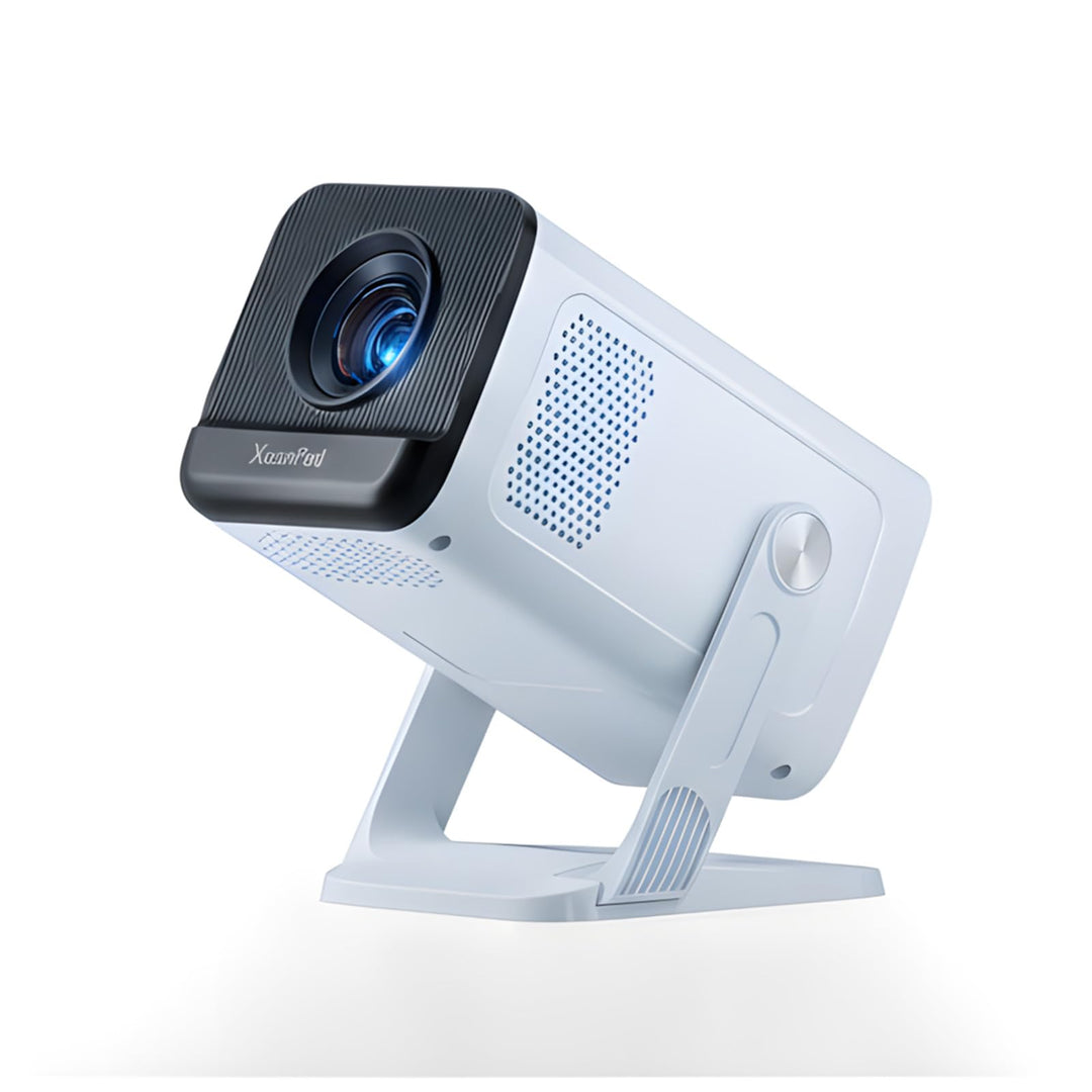 [Mini Beamer & Offizielle Lizenzierte App] XuanPad White Smart Beamer 4K Unterstützung 20000 Lumen m