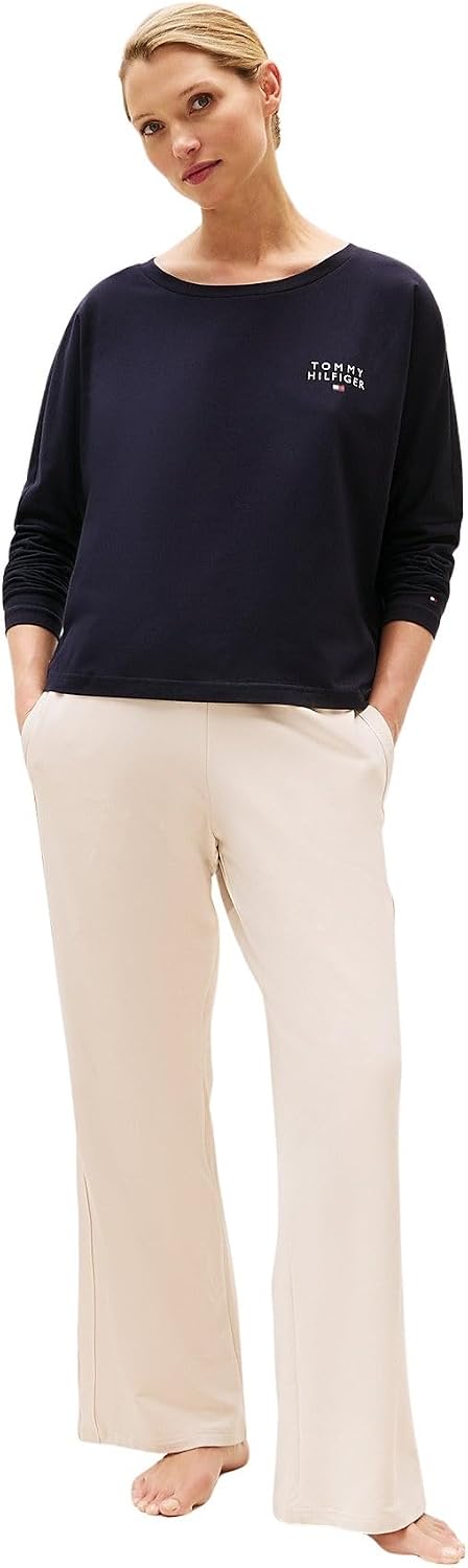 Tommy Hilfiger Damen Langarmshirt Basic M Blau (Desert Sky), M Blau (Desert Sky)