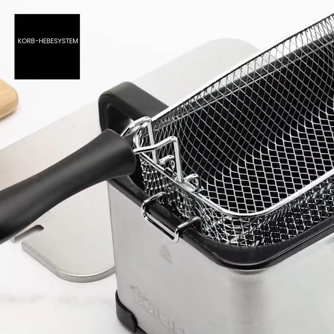 Taurus - Profi-Fritteuse | Ölfilter | 3 l | 2100 W | Ölfritteuse | Gastro | Professionell | Öl 3L|Mi