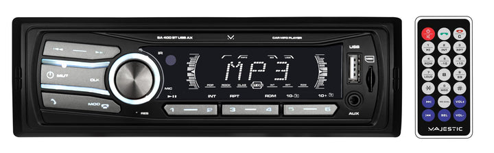 Majestic SA 400 BT USB AX Audio Car System mit Bluetooth, MP3/WMA USB/Micro SD, Fernbedienung, 100W