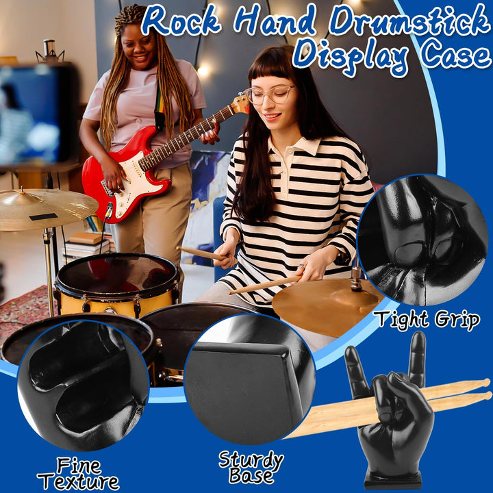 Drumstick Halter Drumsticks Holder Hand, Schlagzeug Zubehör Display Show Rack, Harz Rock Hand Drum S