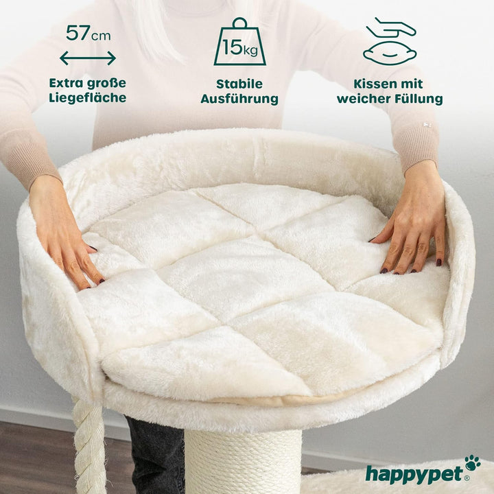 HAPPYPET Premium Kratzbaum Grosse Katzen Stabil 'Felix' - Katzenbaum, Kletterbaum, für Maine Coon, N