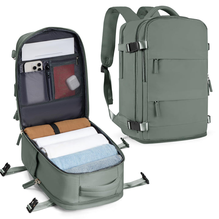 SZLX Grosser Reiserucksack Damen,Vakuum Rucksack mit Pumpe Ryanair Handgepäck 40x30x20 Herren, Wizza