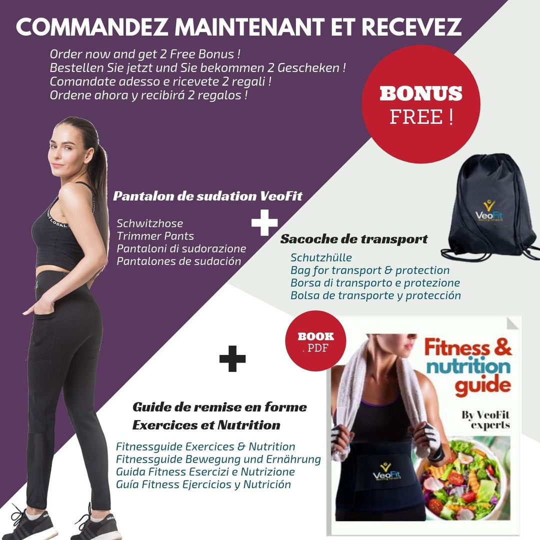 VeoFit Neoprenhose Thermo Leggings Damen Black M, Black M