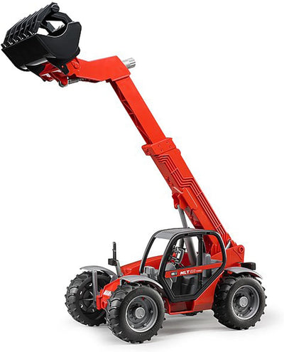 bruder 02125 - Manitou Teleskoplader MLT 633-1:16 Baufahrzeug Baumaschine Stapler Radlader
