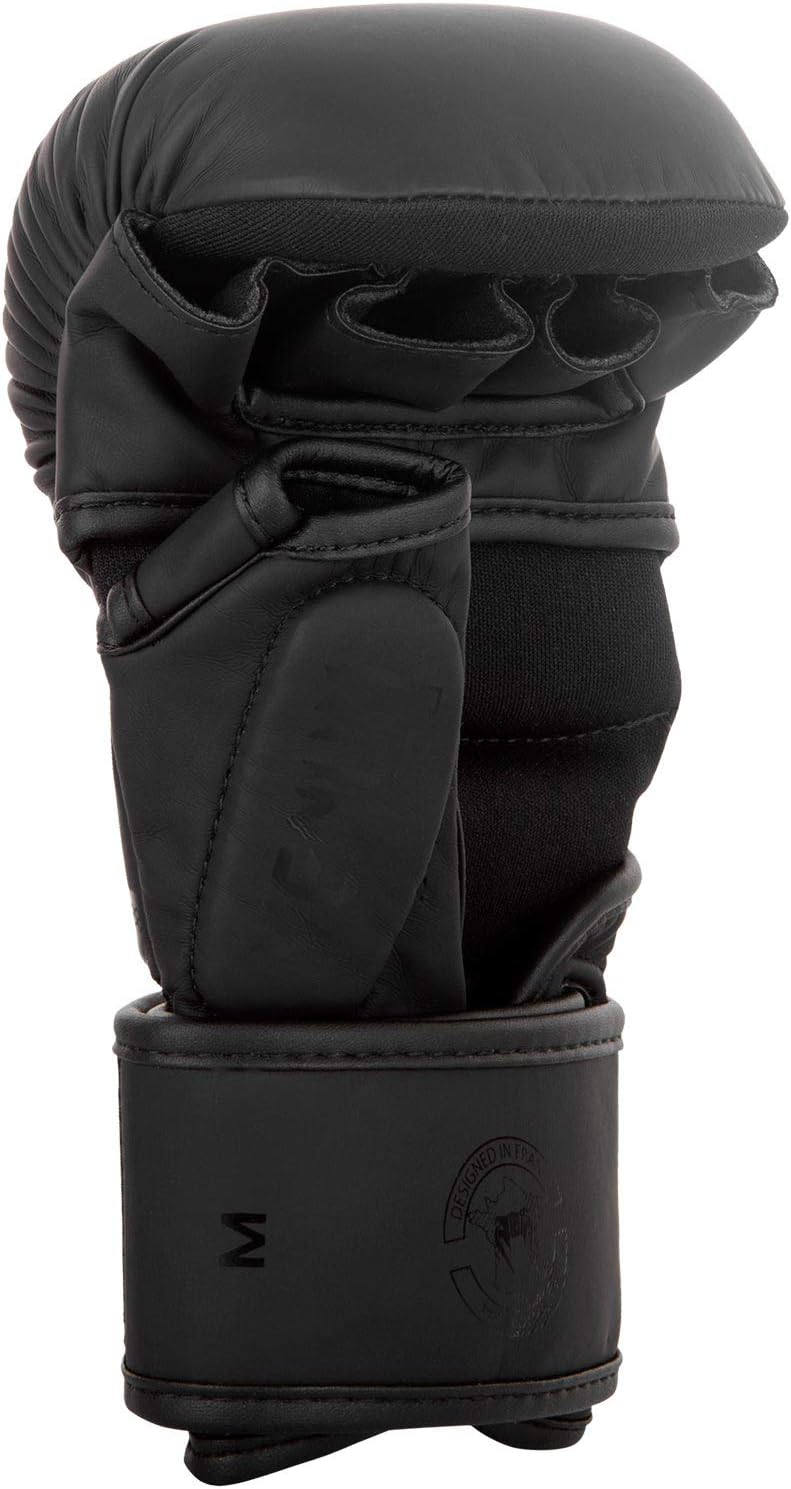 Venum Challenger 3.0 Mma Sparring Handschuhe, Schwarz/Schwarz, M Bundle mit Mundschutz, Bundle mit M