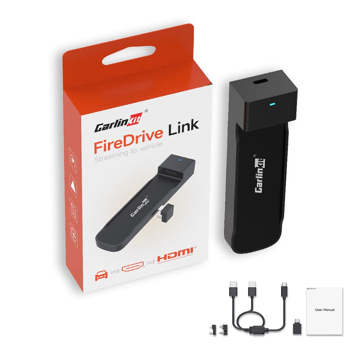 Carlinkit Fire DriveLink HDMI Adapter - konvertiert kabelgebundenes CarPlay für Fire TV Stick Stream