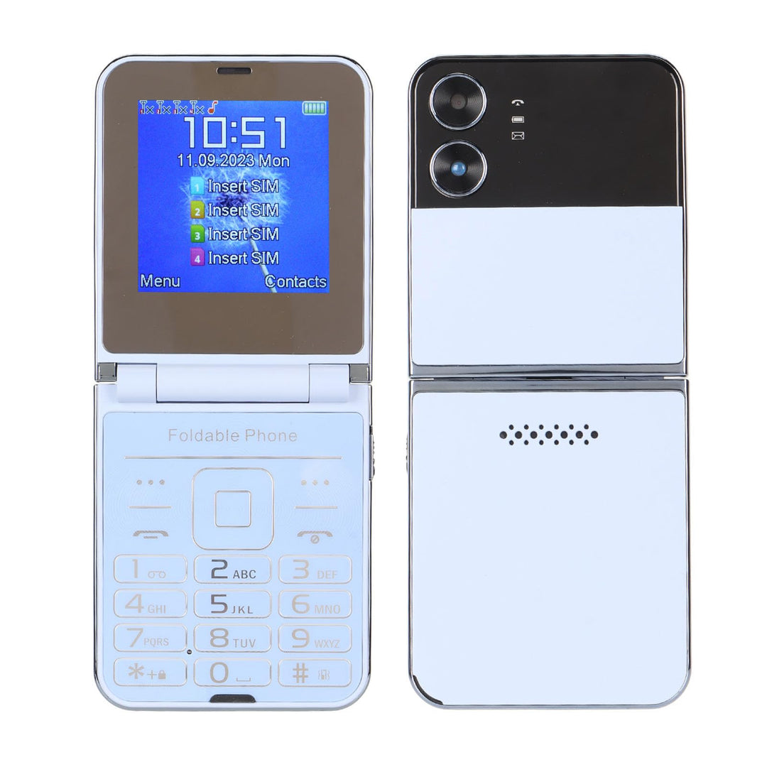 Diyeeni Flip-Senior-Handy, Flip-Design, Dual-Screen-Display, Grosse Tasten, Schnellwahl, Klarer Soun