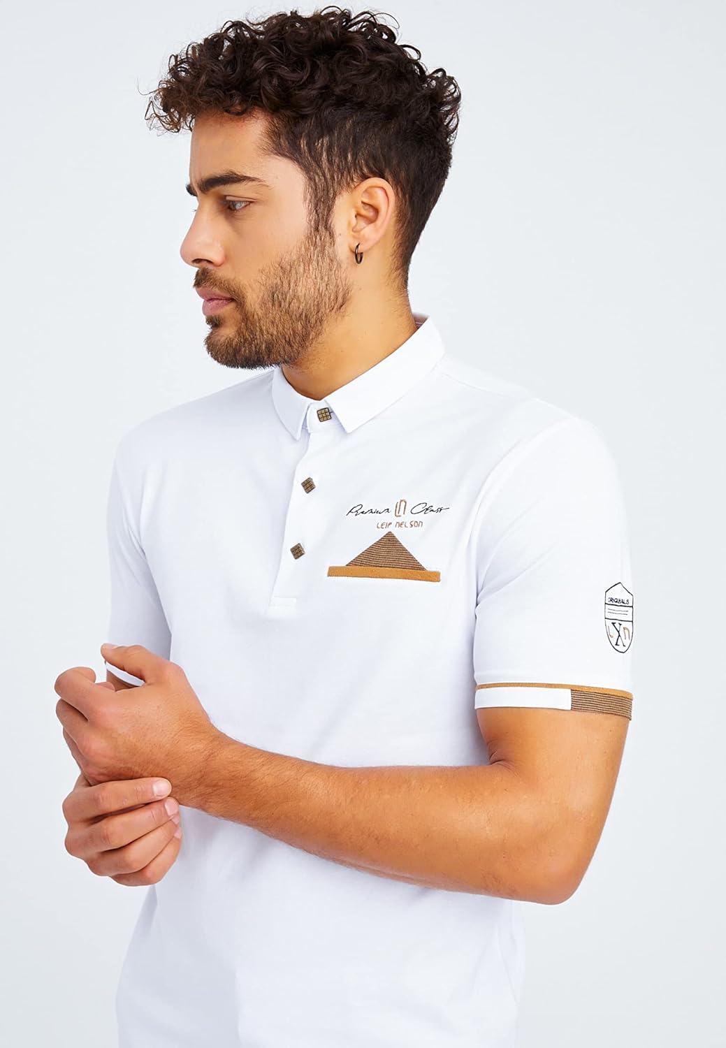 Leif Nelson Poloshirts Herren Sommer T-Shirt Polo Kragen Baumwolle-Anteil Basic Anthrazites Männer S