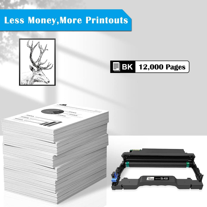 TOPRINT Kompatible Trommeleinheit Bildtrommel DL-410 (DL410, DL 410) 12000 Seiten für Printer P3018D