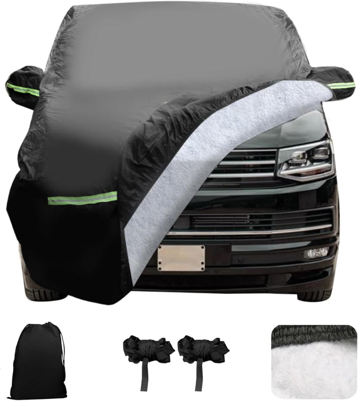 Autoabdeckung Ersatz für VW T5 T6, Gewicht 5KG, 300D Baumwollfutter, Wasserdicht Wetterfeste UV-Best