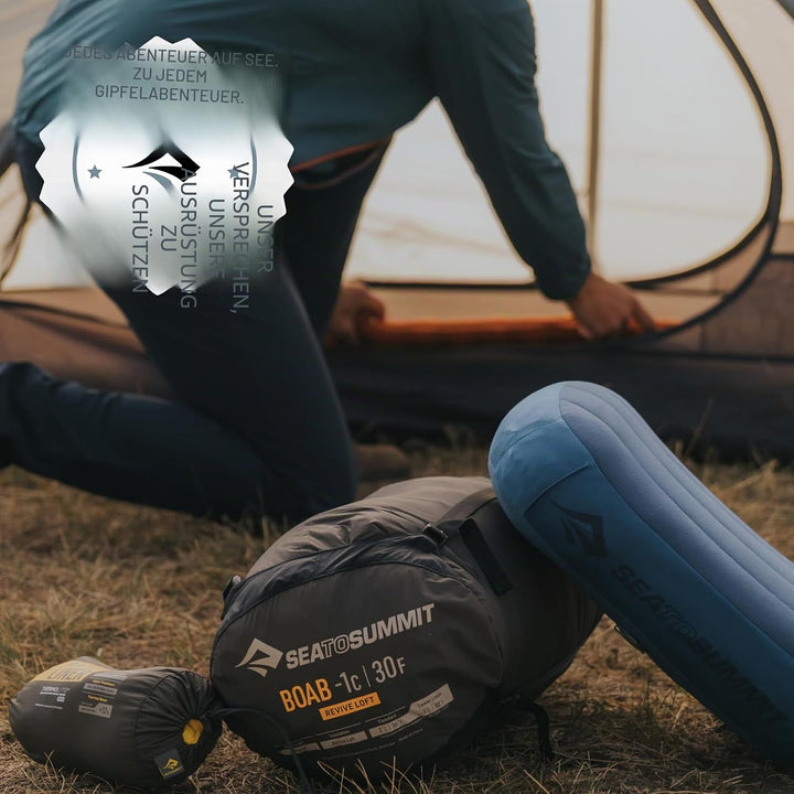 SEA TO SUMMIT - Boab Schlafsack aus Kunstfaser (–1 °C) - Rechteckig - Durchgehender Reissverschluss