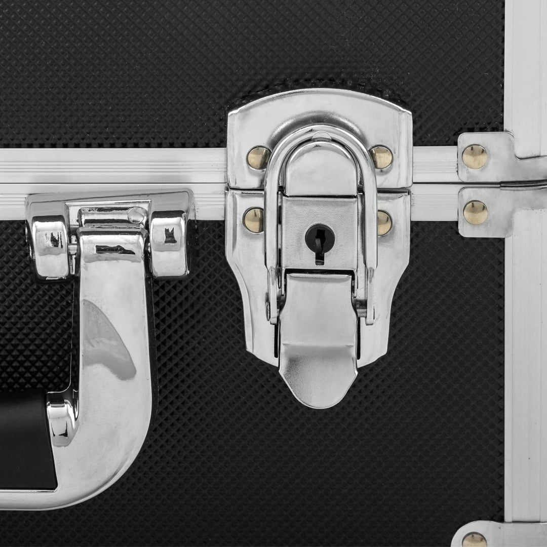 anndora Beauty Case Kosmetikkoffer - Stilvoller Schmuckkoffer, Schminkkoffer mit robustem Aluminiumr