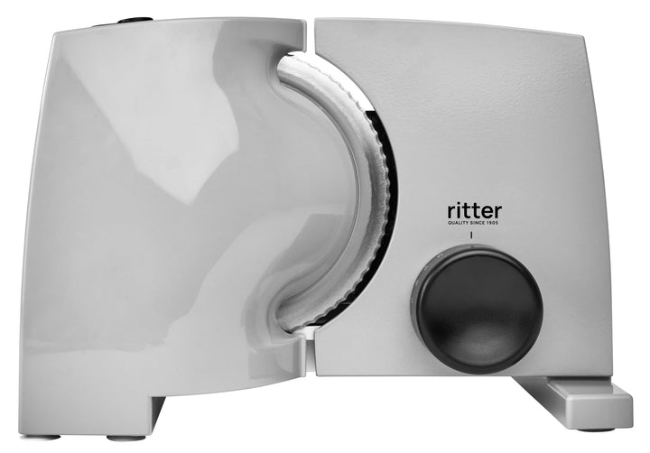 ritter nova 1 E Elektrischer Allesschneider & Brotschneidemaschine aus Metall mit elektrolytisch pol