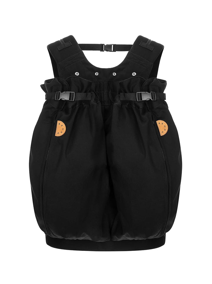 Weego TWIN Babytragesack"Simply Black", für Zwillinge direkt ab der Geburt (ab 1.800g)