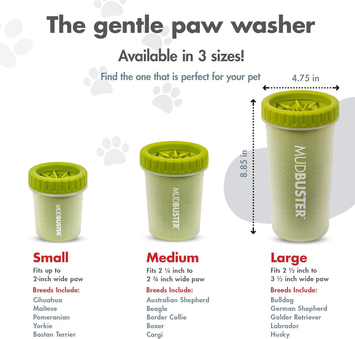 Dexas MudBuster Hundetatzenreiniger, tragbar, Large, grün Grün Large, Grün Large