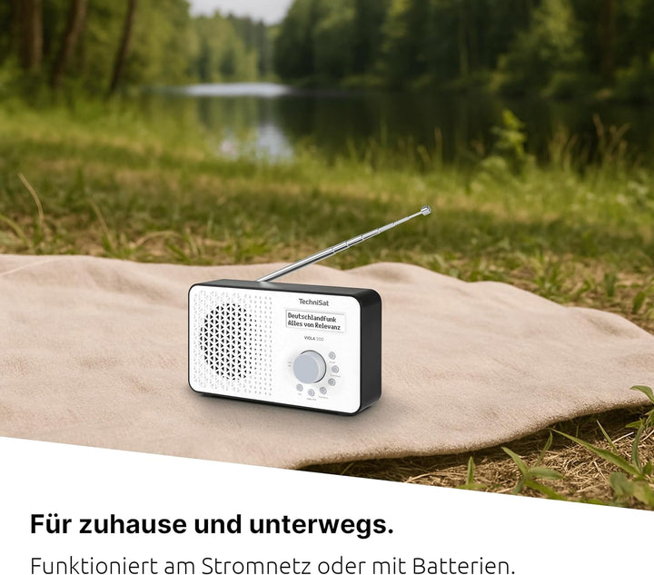 TechniSat Viola 200 - tragbares DAB+/UKW-Radio (mit LCD-Display, Teleskopantenne, Favoritenspeicher,