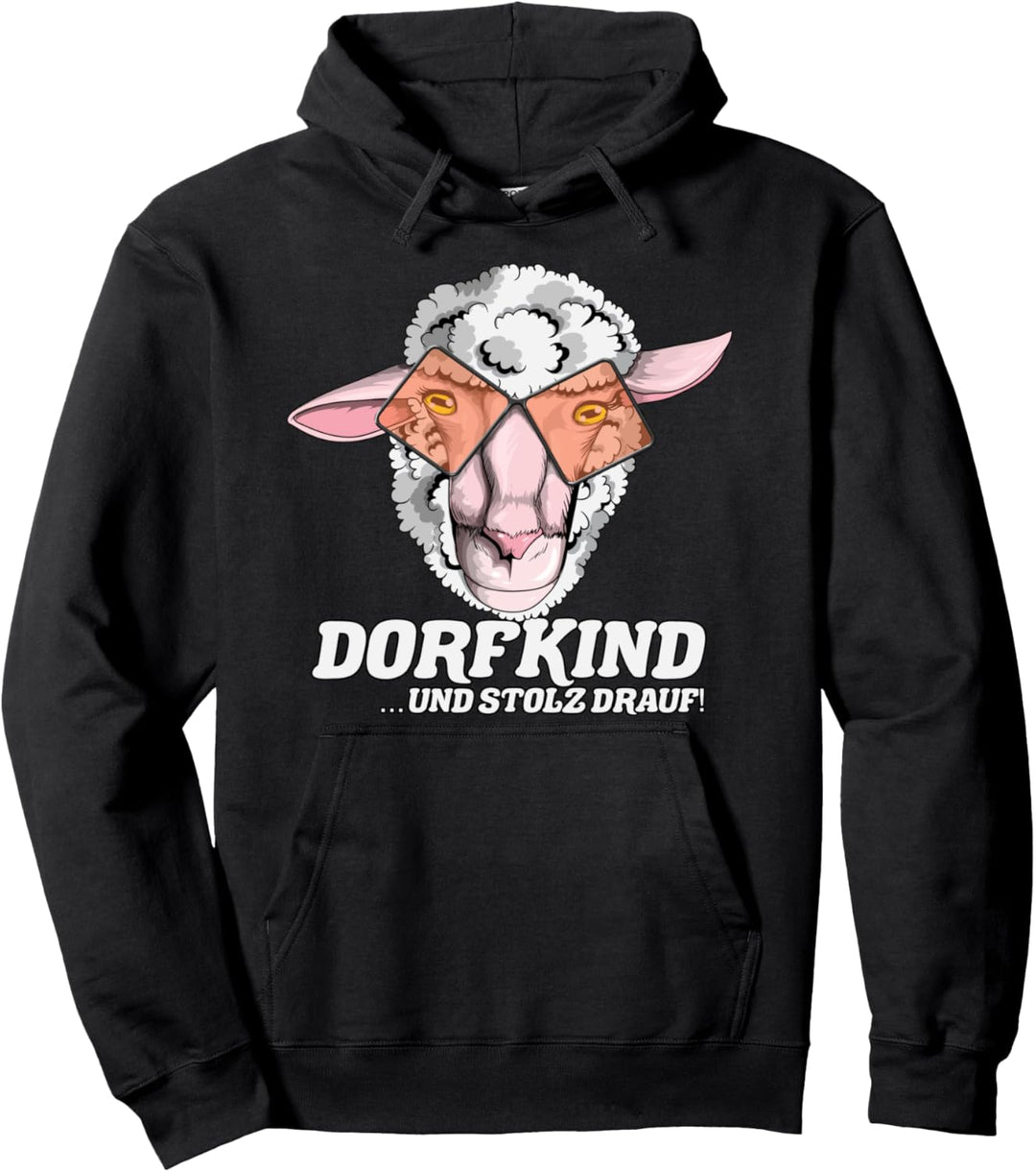 Bauernhof Spruch Schaf Dorfkind Bauer Tierlieb Landwirt Pullover Hoodie
