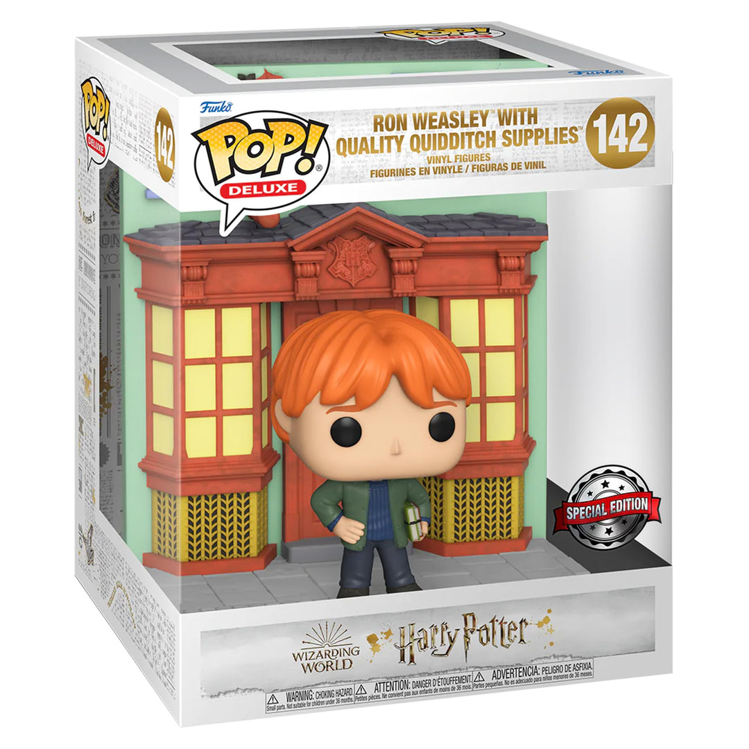 Funko Harry Potter Ron Weasley & Quality Quidditch Supplies (Pop! Deluxe) Pop! Nr. 142 Unisex Super