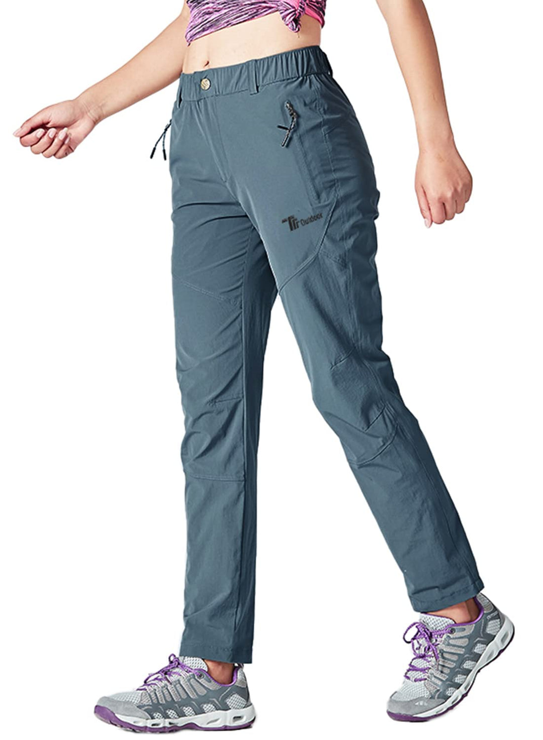 YSENTO Damen Wanderhose Outdoorhose Wasserdicht Schnelltrockend Stretch Trekkinghose Funktionshose m