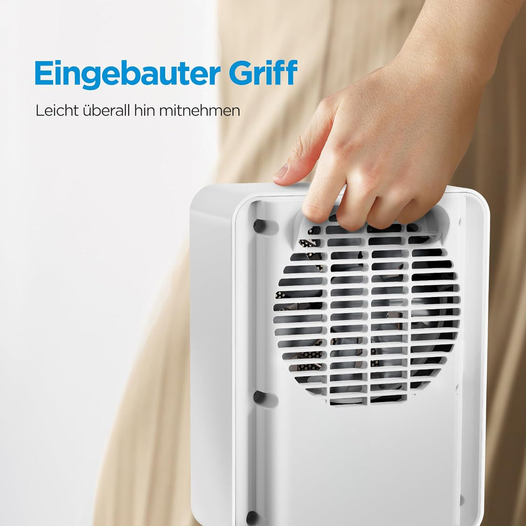 Midea NTY20-22E(WH) Keramik Heizlüfter PTC, Heizlüfter Leise Energiesparend 2000W, Heizlüfter Bad Bü