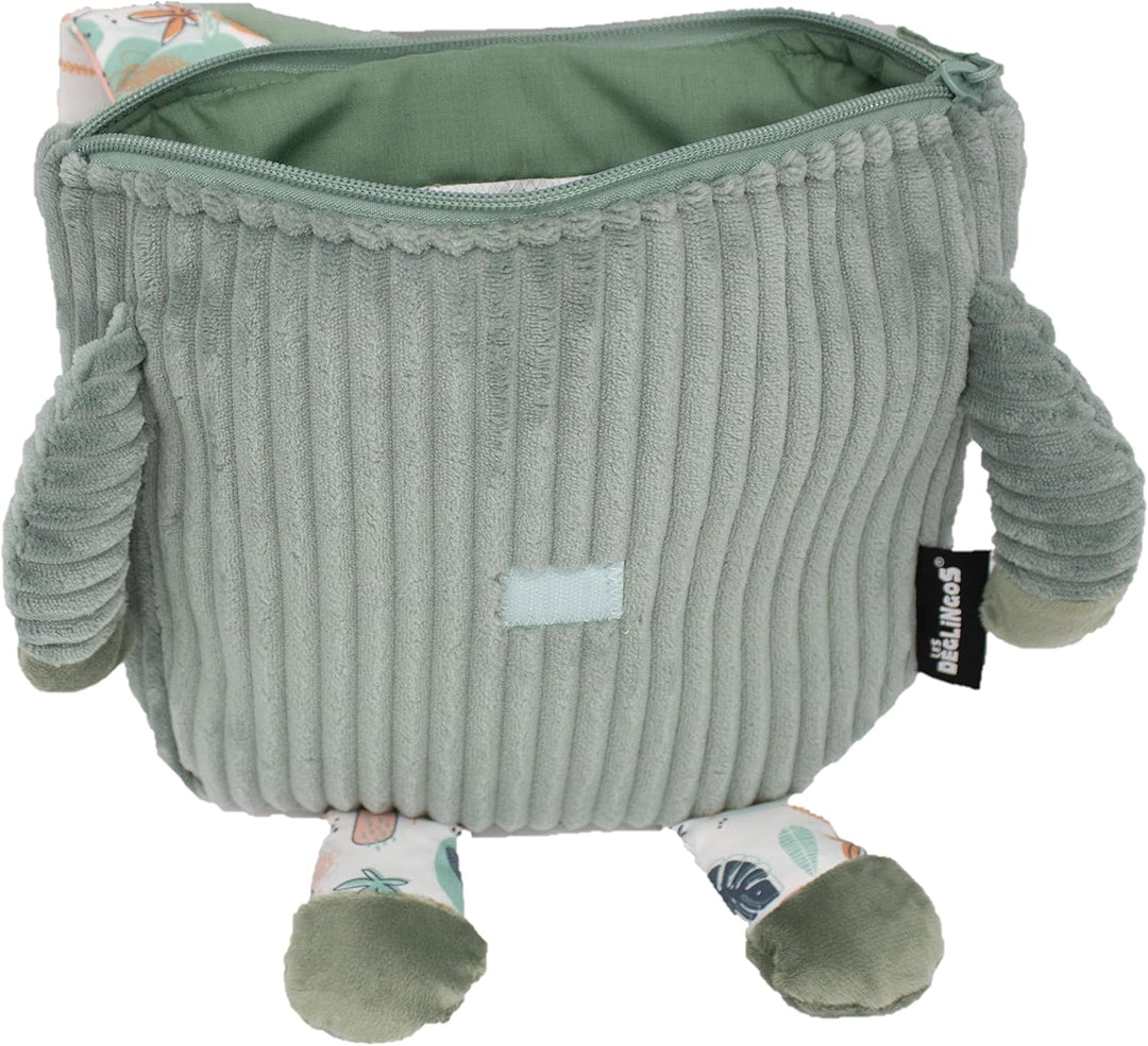 Les Déglingos - Rucksack aus Samt – ultraweich – Plüsch – Kindergartentasche oder Kindermädchen – ge