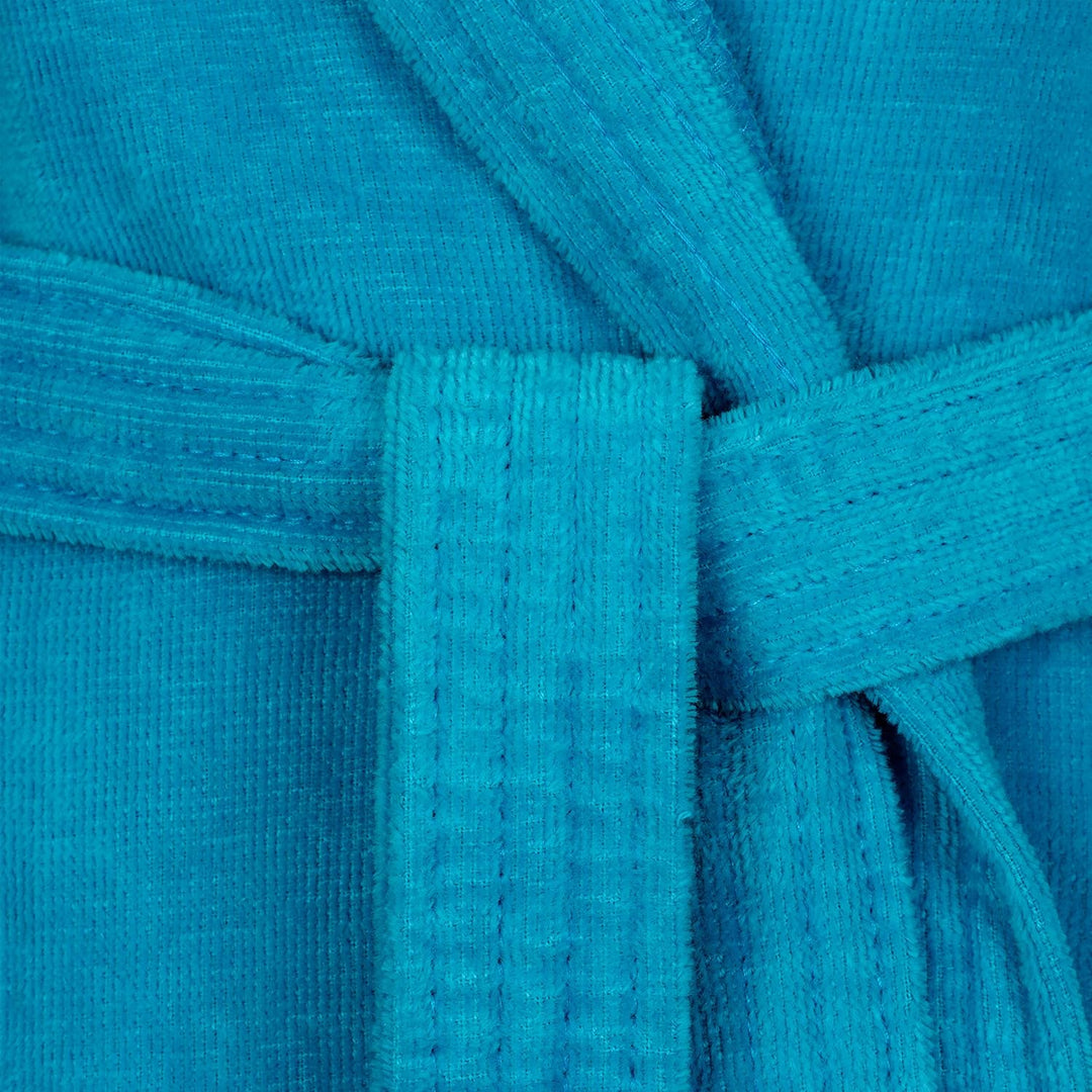 Vossen Damen & Herren Bademantel Texas XS Blau (Turquoise 557), XS Blau (Turquoise 557)