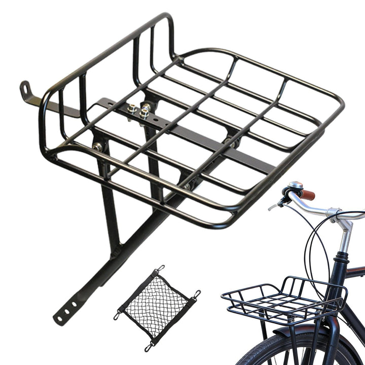 Fahrrad-Frontgepäckträger - Stabiler Gepäckhalter und Ladungsträger | Grosser Front-Fahrradkorb,Für