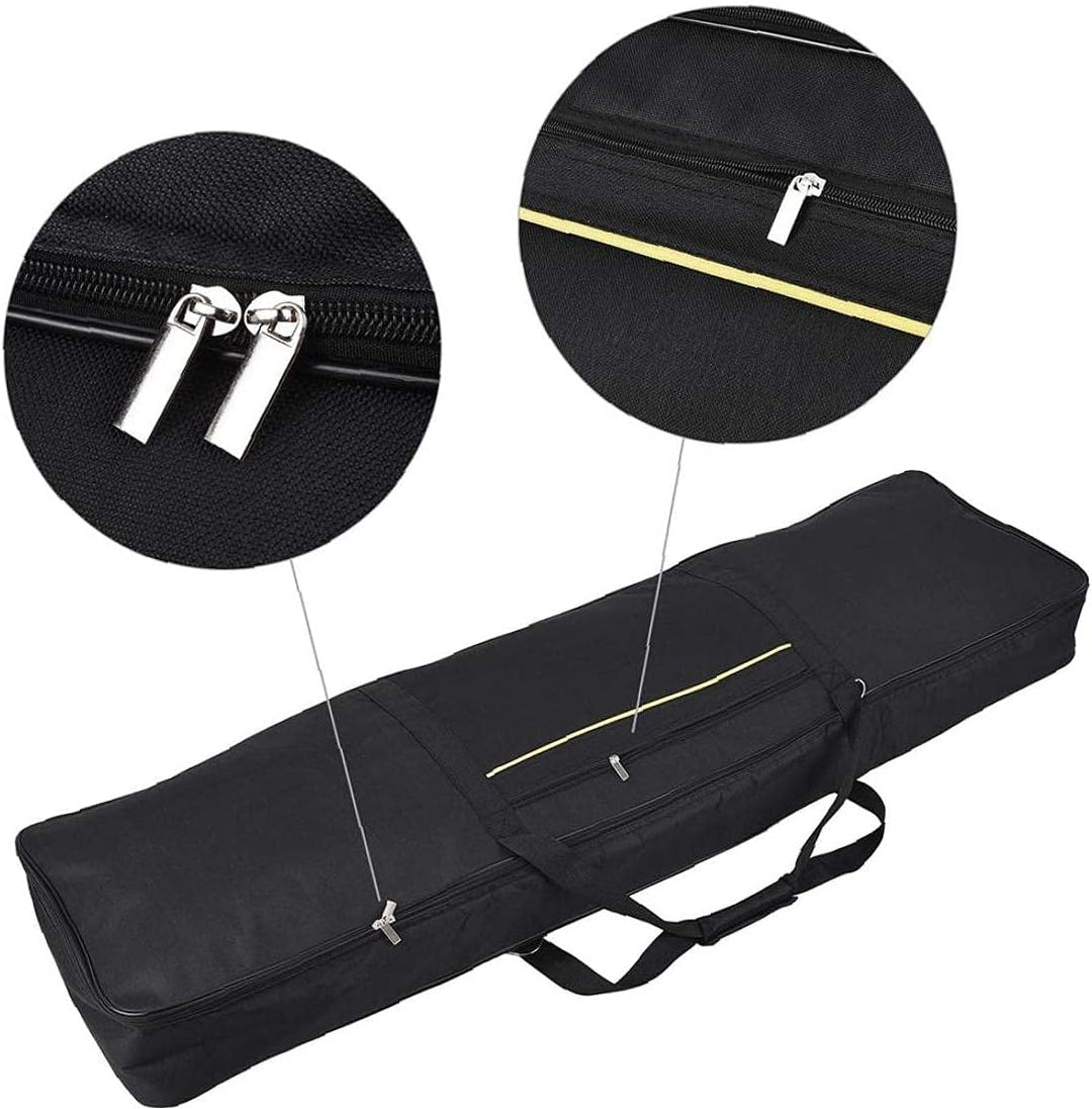 NIDONE Klaviertasche für elektronisches Klavier, 88 Tasten, universal, dick, wasserdicht, Schwarz, S