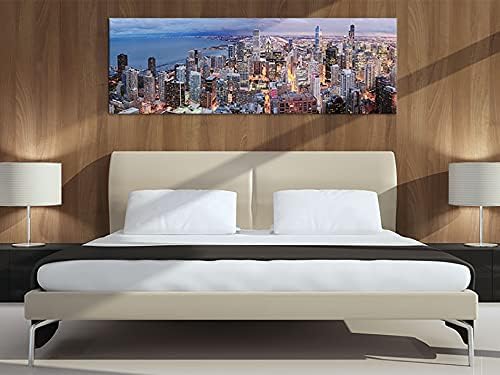 murando - Wandbilder XXL Stadt New York 120x40 cm 1 tlg - Wand Deko Vlies Leinwand Bilder Gross Wand