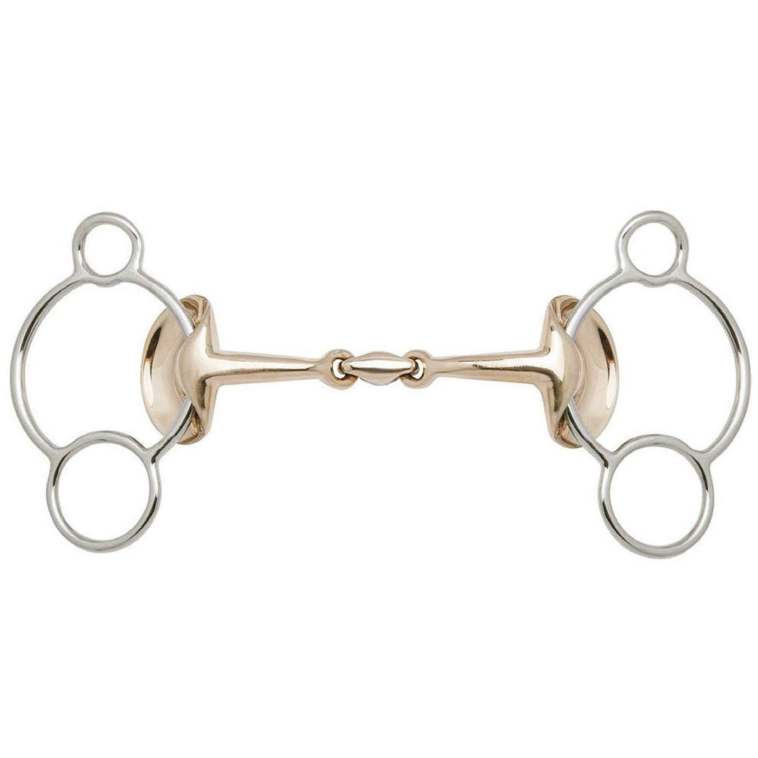 Stübben Gebiss 2268 Golden Wings 3-Ring Trense 12,5 cm - 14 mm - Sweet Copper, 12,5 cm - 14 mm - Swe