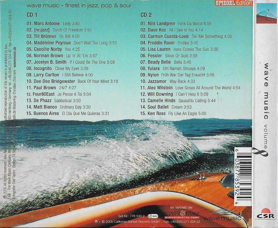 Wave Music-Vol.8, Audio-CD