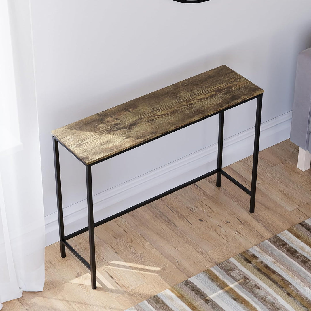 Vida Designs Brooklyn Konsolentische, Holz, Dark Wood, No Drawer Dark Wood No Drawer, Dark Wood No D