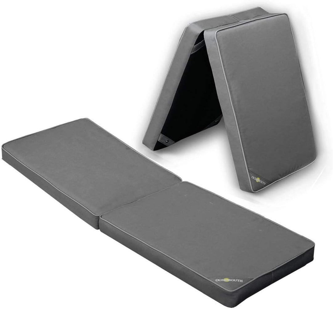 Oceansouth Boat Bench Kissen Polyester Stoff Grau 370mm x 1300mm, Grau 370mm x 1300mm
